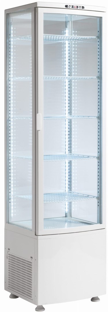 Witryna chłodnicza cukiernicza LED biała pojemność 270 l Resto Quality RTC287WE