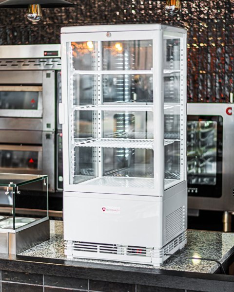 Witryna chłodnicza cukiernicza nablatowa biała 78 l Resto Quality RT82WE