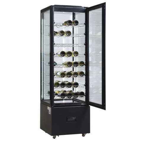 Witryna chłodnicza panoramiczna cukiernicza czarna 250 l Resto Quality DC402BB