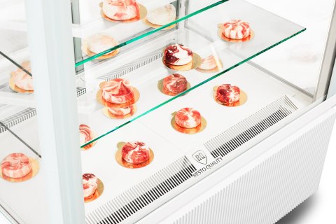 Witryna cukiernicza Dolce Fresca 900 Bianco białe wnętrze Resto Quality Dolce Fresca 900 Bianco