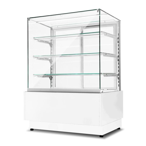 Witryna cukiernicza neutralna Premium wnętrze nierdzewne Resto Quality DOLCE VISIONE NEUTRO 900 W4