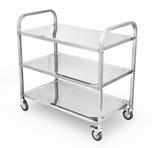 Wózek kelnerski 3-półkowy stal nierdzewna gastronomiczny Resto Quality SST3A