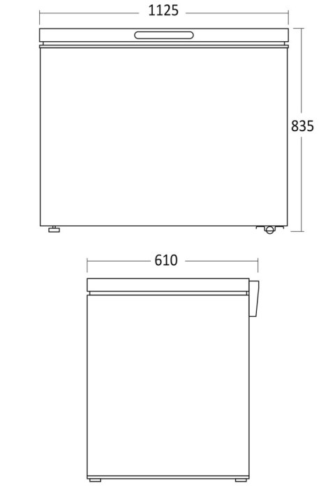 Zamrażarka chłodziarka skrzyniowa pojemność 299 l Resto Quality CF300WD