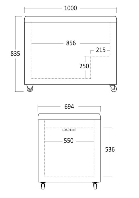 Zamrażarka skrzyniowa gastronomiczna pojemność 284 l Resto Quality IC310D