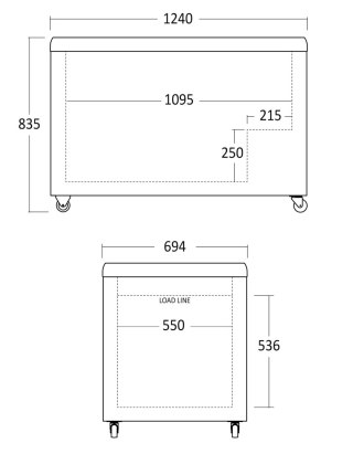 Zamrażarka skrzyniowa gastronomiczna pojemność 372 l Resto Quality IC410D