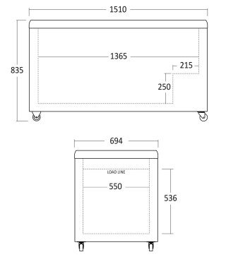 Zamrażarka skrzyniowa gastronomiczna pojemność 473 l Resto Quality IC510D