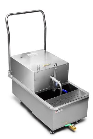 Filtr oleju do smażenia urządzenie do filtrowania oleju zbiornik 30l wydajność filtracji 20 l/min Resto Quality RQOF48L