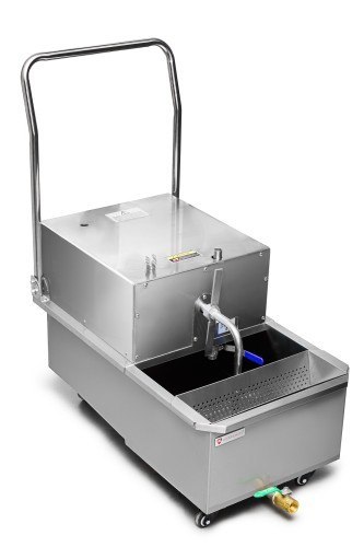 Filtr oleju do smażenia urządzenie do filtrowania oleju zbiornik 30l wydajność filtracji 20 l/min Resto Quality RQOF48L