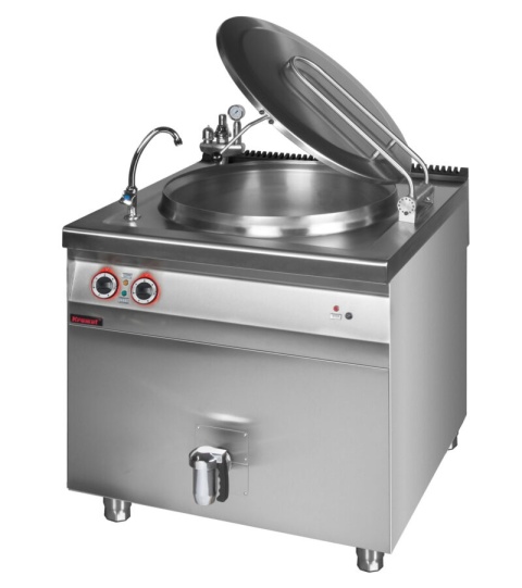 Kocioł warzelny pośredni elektryczny 200l 24,5 kW z automatycznym napełnianiem LINIA 900 KROMET 900.BEK-200AN