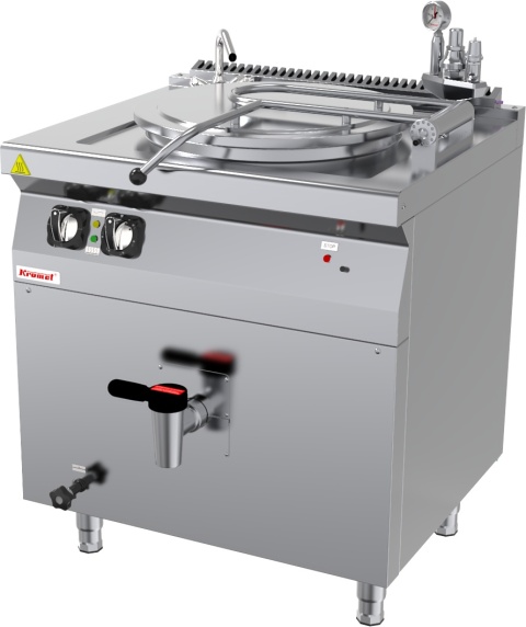 Kocioł warzelny pośredni elektryczny 80 l 12,5 kW z automatycznym napełnianiem LINIA 700 KROMET 700.BEK-80AN