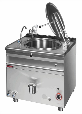 Kocioł warzelny pośredni gazowy 200l 21 kW z automatycznym napełnianiem LINIA 900 KROMET 900.BGK-200AN