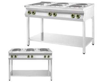 out Kuchnia elektryczna 6-płytowa Kitchen Line 15,6 kW 400 V Hendi 226230