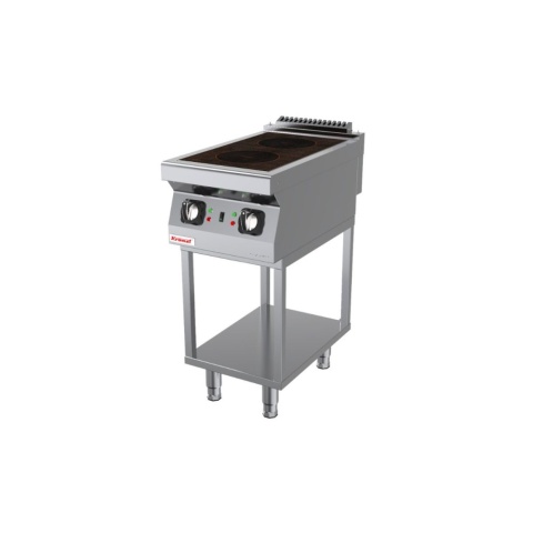 Kuchnia indukcyjna 2x 3,5 kW na podstawie szkieletowej LINIA 700 Kromet 700.KE-2iF.T