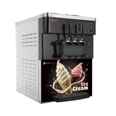 Maszyna do lodów włoskich automat do lodów soft nocne chłodzenie 2 smaki + mix pompa napowietrzająca 2x6l 830 Resto Quality RQIC