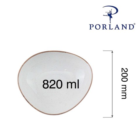 Miska trójkątna Sand 200mm 820 ml Porland 04ALM007965