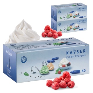 Naboje N2O Kayser do syfonu do bitej śmietany i dekoratora 150 sztuk