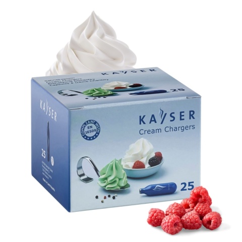 Naboje N2O Kayser do syfonu do bitej śmietany i dekoratora 25 sztuk