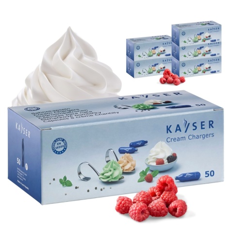 Naboje N2O Kayser do syfonu do bitej śmietany i dekoratora 300 sztuk