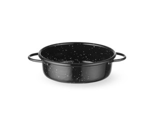 Naczynie emaliowane HENDI czarny ⌀120x40 mm