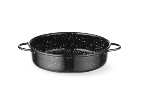 Naczynie emaliowane HENDI czarny ⌀140x45 mm