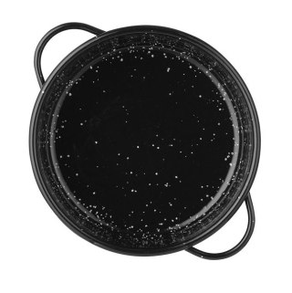 Naczynie emaliowane HENDI czarny ⌀160x45 mm