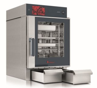 Piec konwekcyjno-parowy Joker MT 6x GN1/1, sterowanie górne, drzwi prawe, wersja mobilna, Eloma Eloma