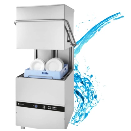 Zmywarka kapturowa z dozownikami 50x50 cm gastronomiczna HENDI 233061