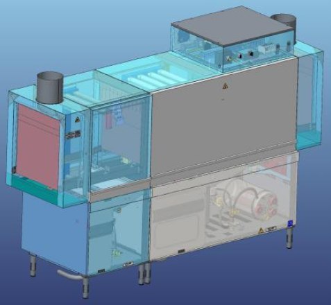 Zmywarka tunelowa koszowa gastronomiczna profesjonalna Resto Quality 360L/R