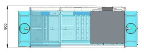 Zmywarka tunelowa koszowa gastronomiczna profesjonalna Resto Quality 360L/R