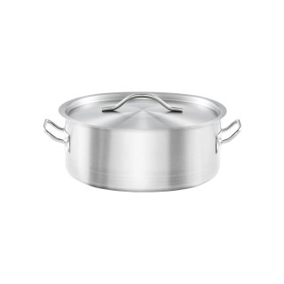 Garnek Niski z Pokrywką Stalowy Gastronomiczny Ø240 mm 3,6l Stalgast 013246