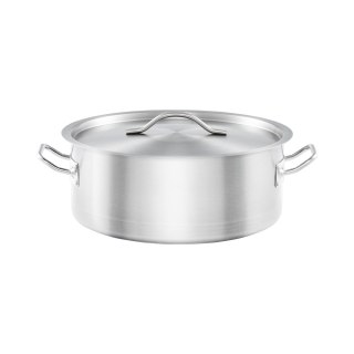 Garnek Niski z Pokrywką Stalowy Gastronomiczny Ø280 mm 5,5l Stalgast 013286