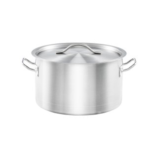 Garnek Średni z Pokrywką Stalowy Gastronomiczny Ø240mm 6,1l Stalgast 012246