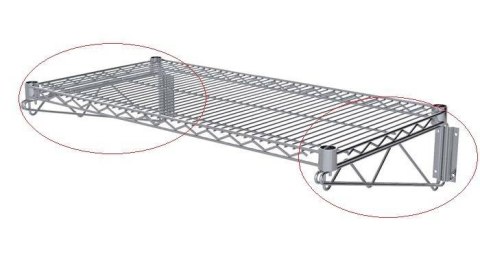 Uchwyt ścienny SL-24/V (61cm) (1kpl.)