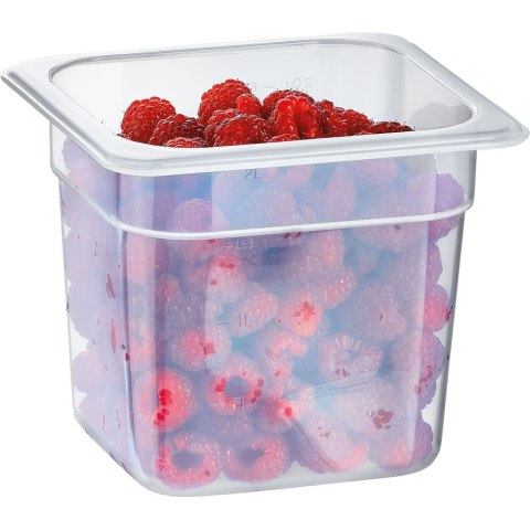 Pojemnik Z Polipropylenu GN1/6 65 Przezroczysty Gastronomiczny Stalgast 166063