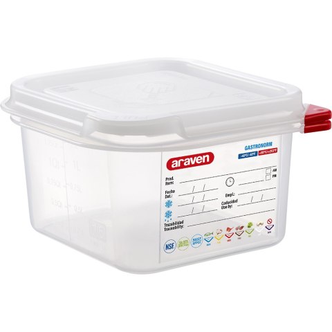Pojemnik Ze Szczelną Pokrywką GN 1/6-100 mm Stalgast 166105