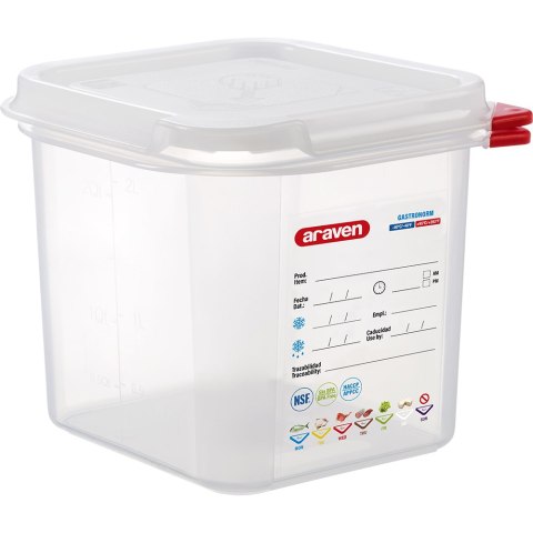 Pojemnik Ze Szczelną Pokrywką GN 1/6-150 mm Stalgast 166155