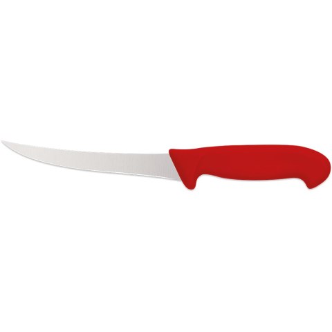 Profesjonalny Nóż do Oddzielania Kości Zagięty Haccp Czerwony L 150 mm Stalgast 283157