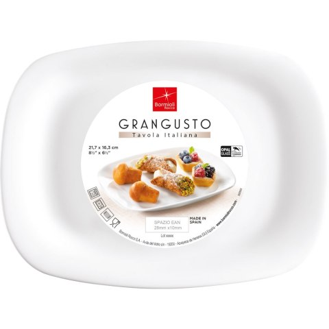 Talerz Płytki Prostokątny Grangusto 217x163 mm