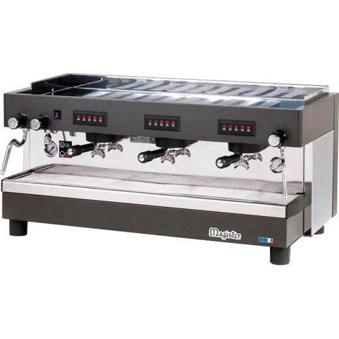 Duży Ekspres do Kawy 3-Grupowy Kolbowy Magister Stalgast 486030