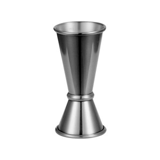 Miarka Barmańska Dwustronna Jigger Czarna 0,025-0,05l Stalgast 474307