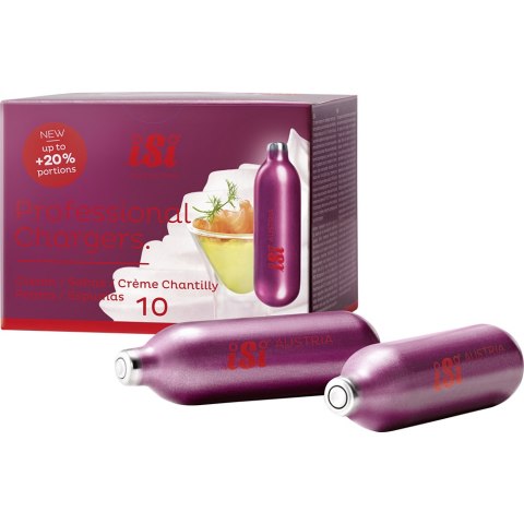 Naboje do Bitej Śmietany N2o do Syfonu 10 sztuk Isi Professional