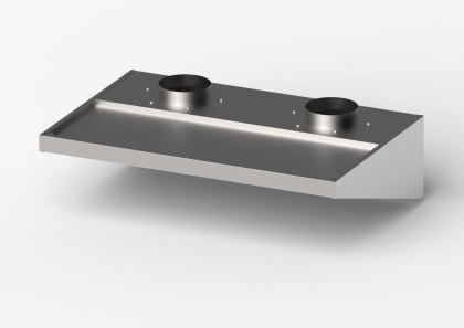 Okap skręcany niski 1510x1000x400 Gredil Stalgast 619115