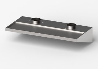 Okap skręcany niski 2010x1000x400 Gredil Stalgast 619120