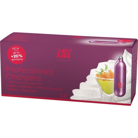 Profesjonalne Naboje do Syfonu do Bitej Śmietany Isi 50 szt Stalgast 500017