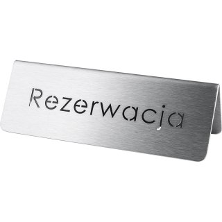 Tabliczka z Napisem Rezerwacja Metalowa Stalgast 486025