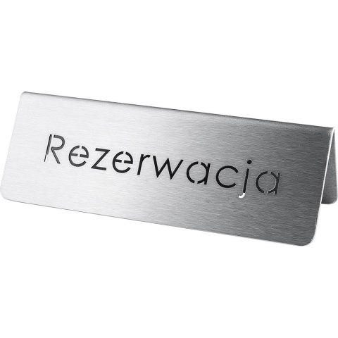Tabliczka z Napisem Rezerwacja Metalowa Stalgast 486025