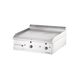 Grill Gazowy Gładki-Ryflowany 800x700 G30 Gastronomiczny Stalgast 9731330