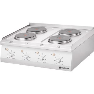 Kuchnia Elektryczna 4-Polowa Stalgast 9706000 10,4kW 800x700mm