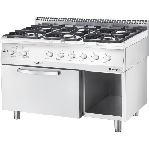 Kuchnia Gazowa Gastronomiczna Eco 6-Palnikowa + Piekarnik 21+6,5kW Gaz Butlowy Stalgast 9714430