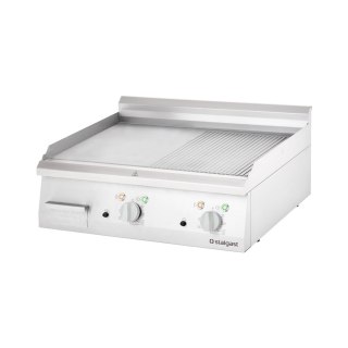 Płyta Grill Elektryczny 800x700 Gładki-Ryflowany Stalgast